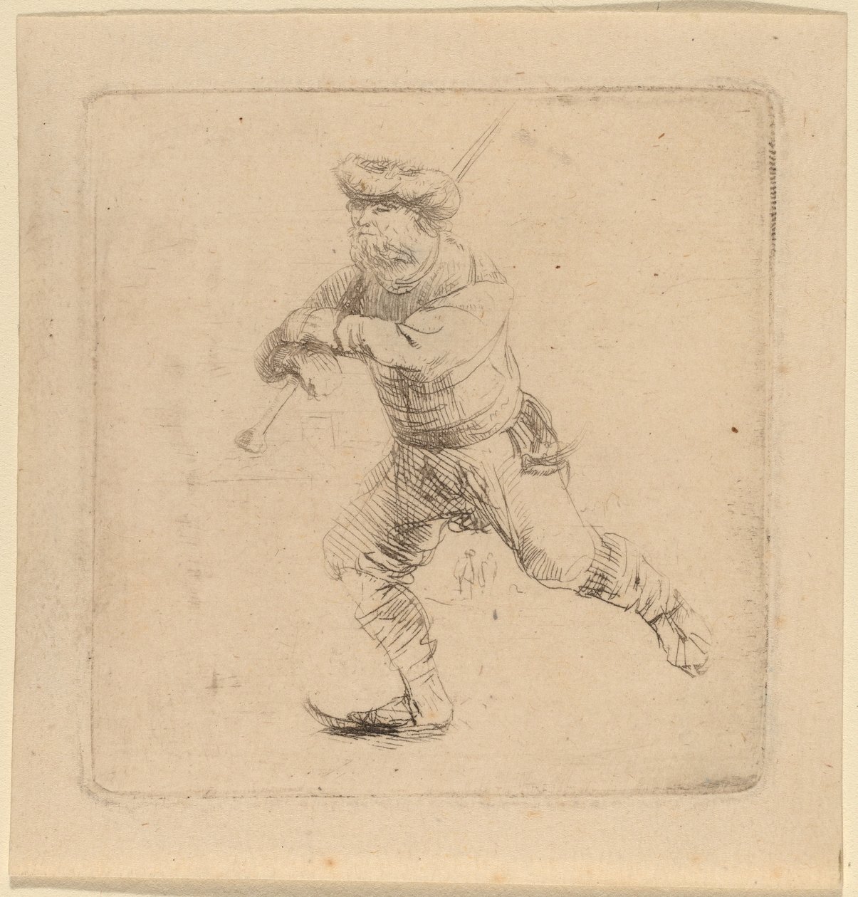 The Skater by Rembrandt van Rijn