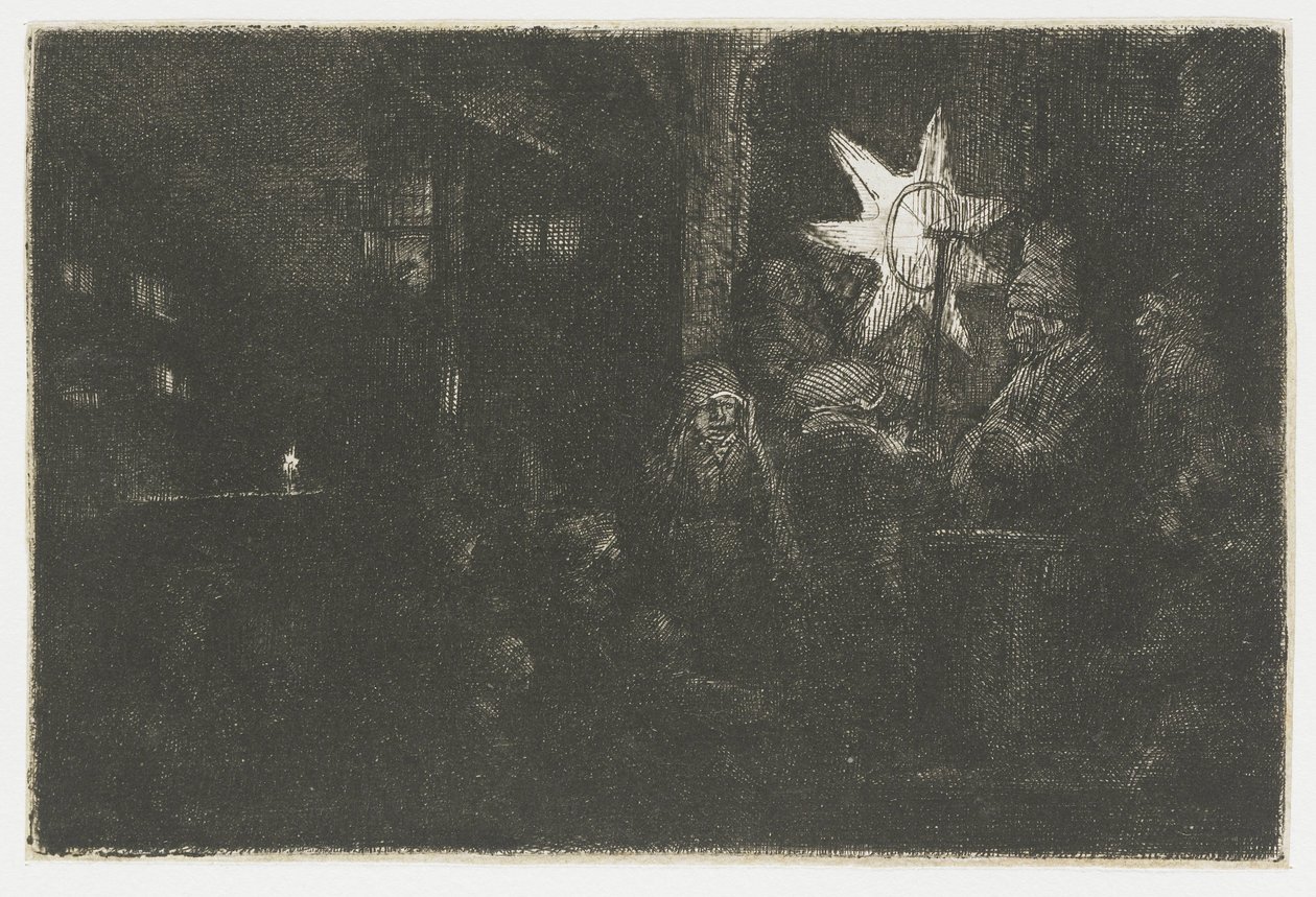 The Star of the Kings: A Night Piece by Rembrandt van Rijn