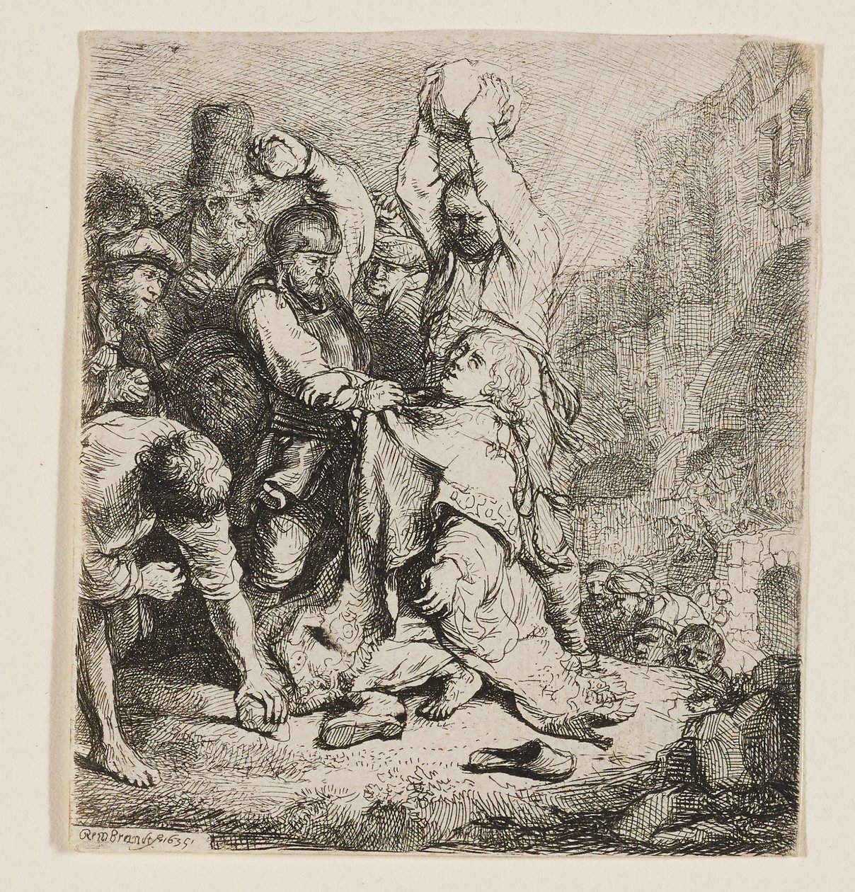 The Stoning of St. Stephen by Rembrandt van Rijn