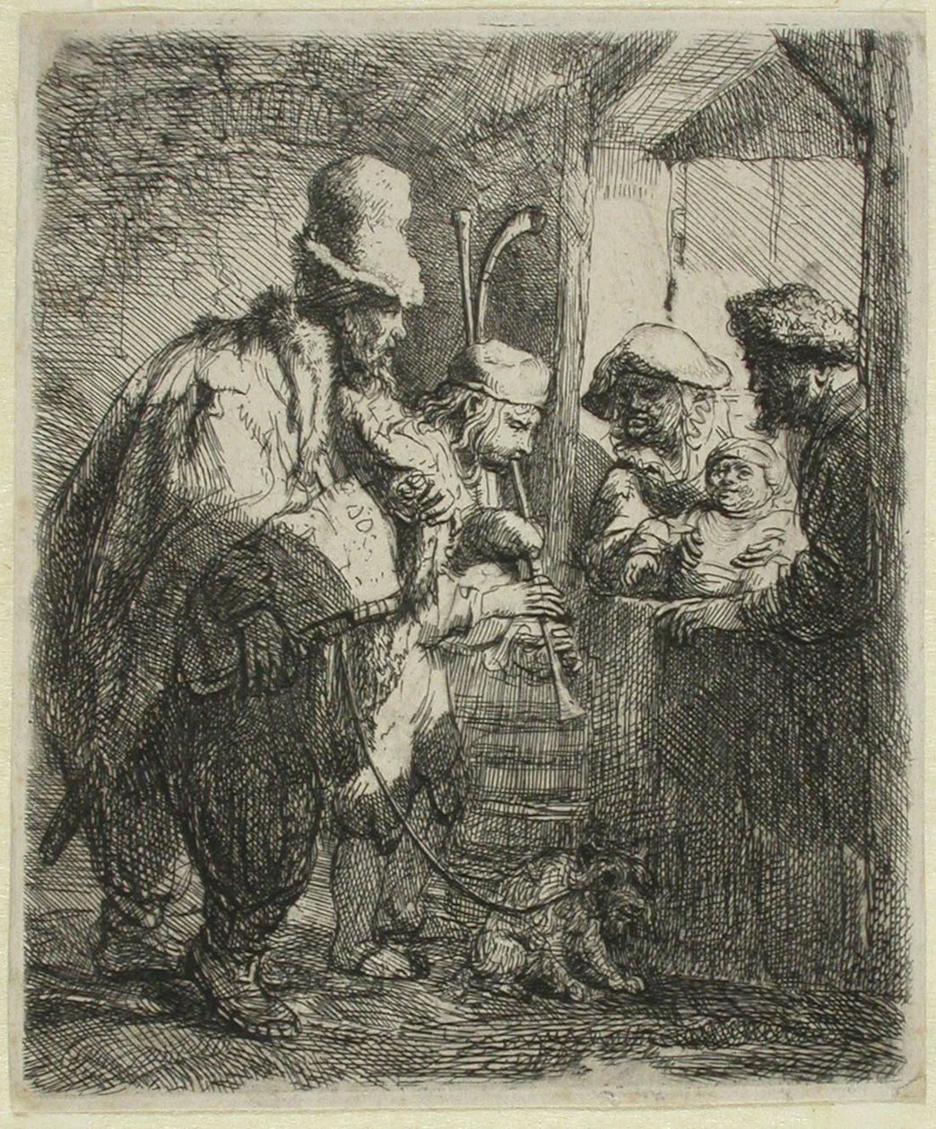 The Strolling Musicians by Rembrandt van Rijn