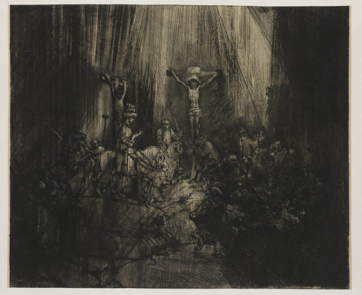 The Three Crosses by Rembrandt van Rijn