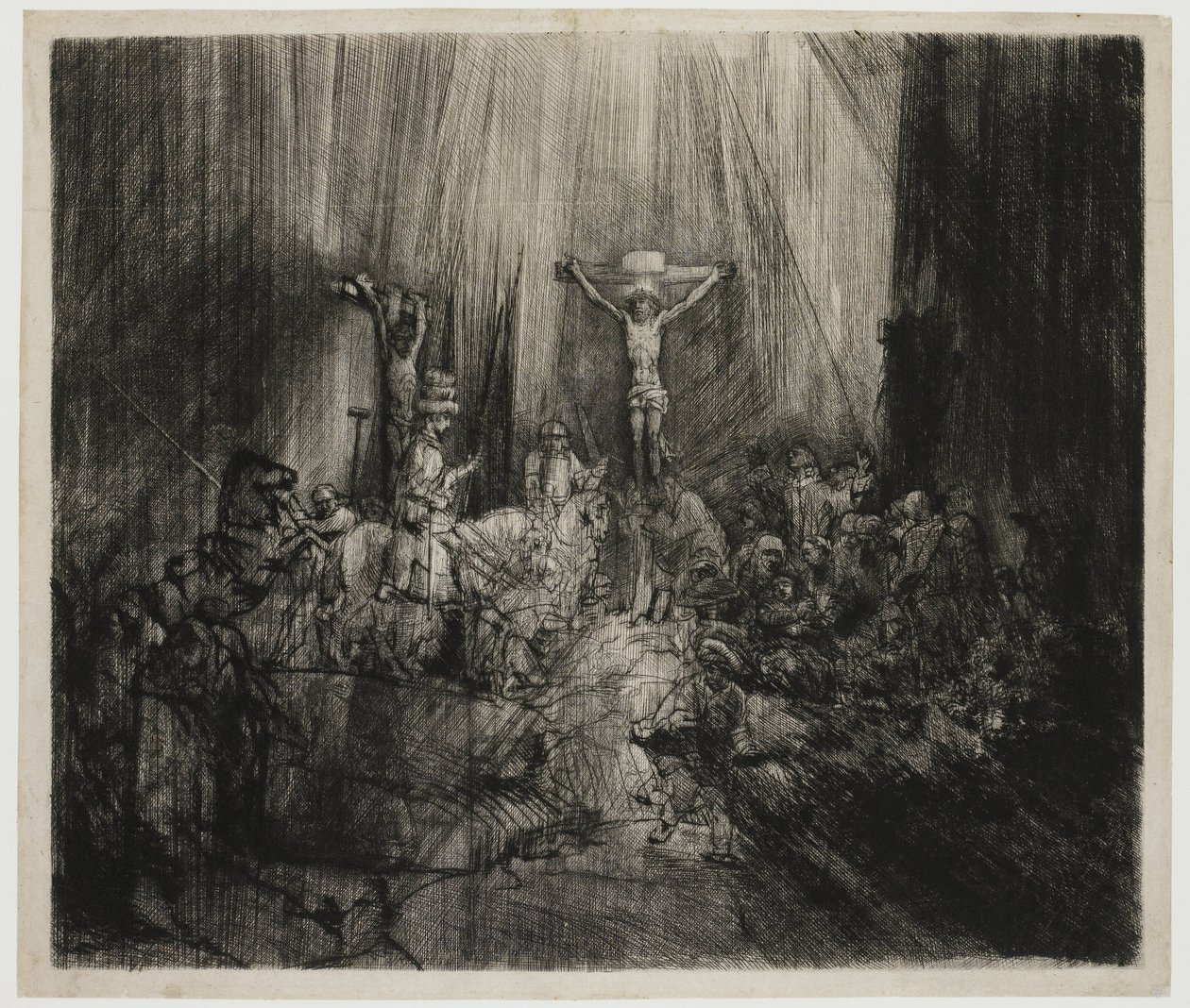 The Three Crosses by Rembrandt van Rijn
