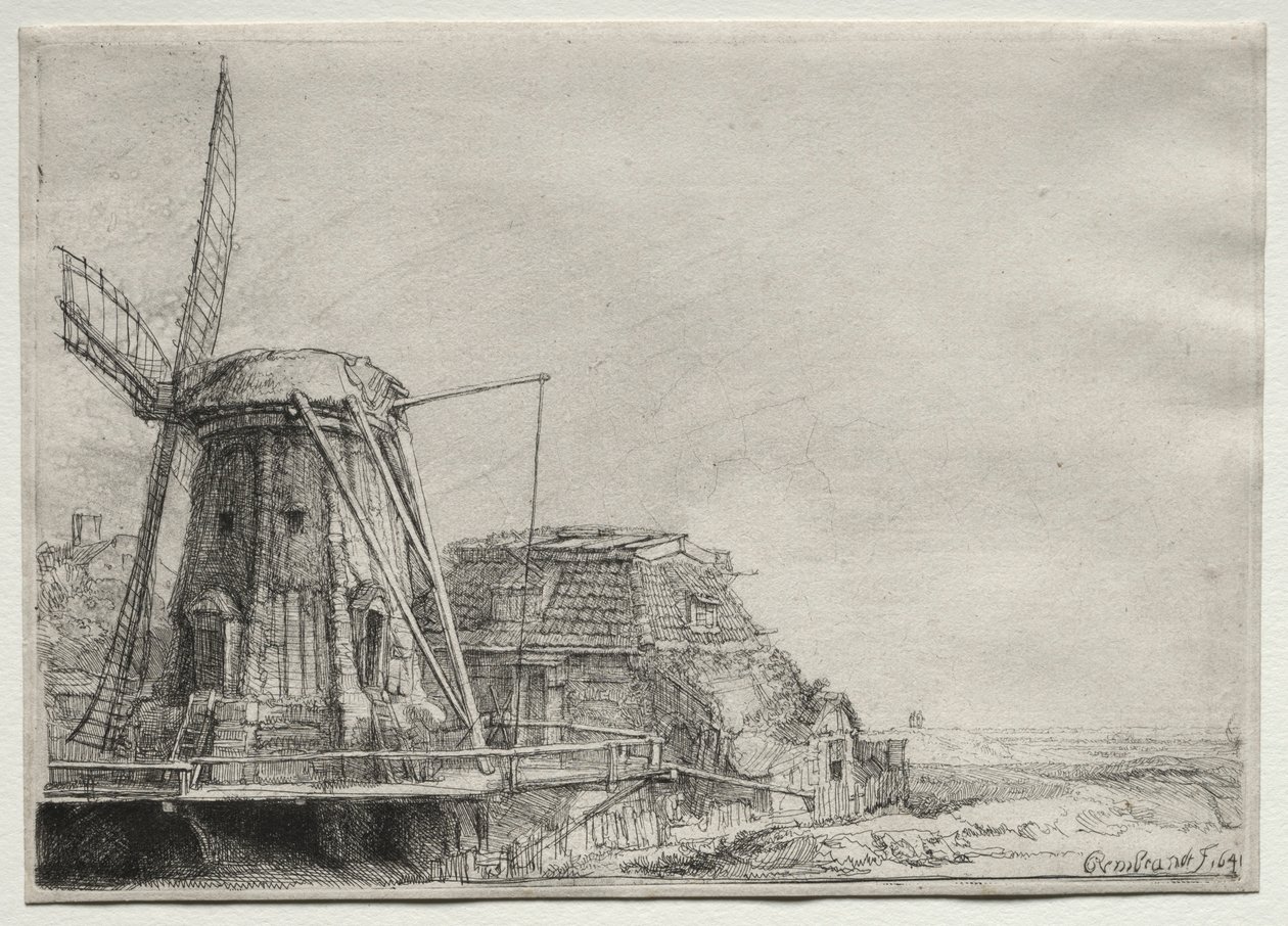 The Windmill by Rembrandt van Rijn