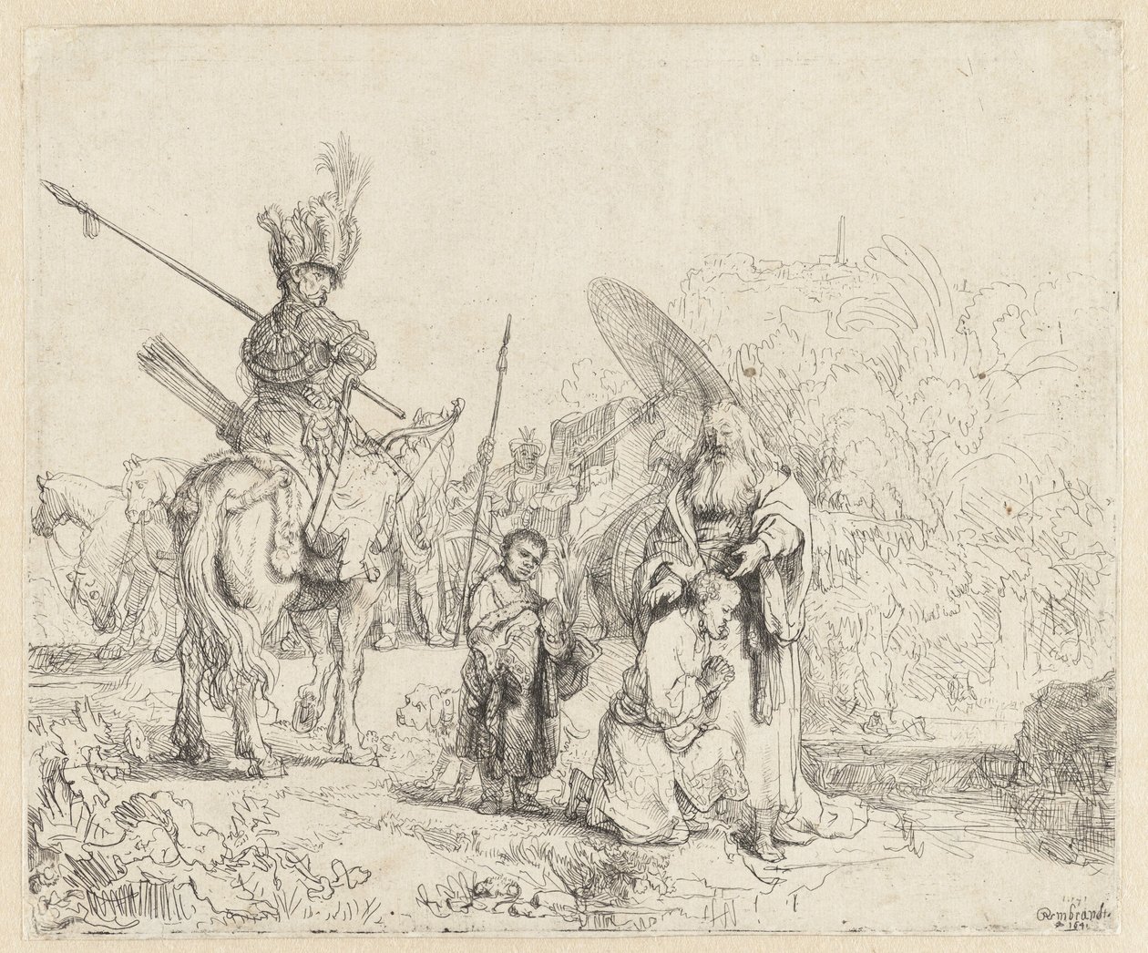 The Baptism of the Eunuch by Rembrandt van Rijn