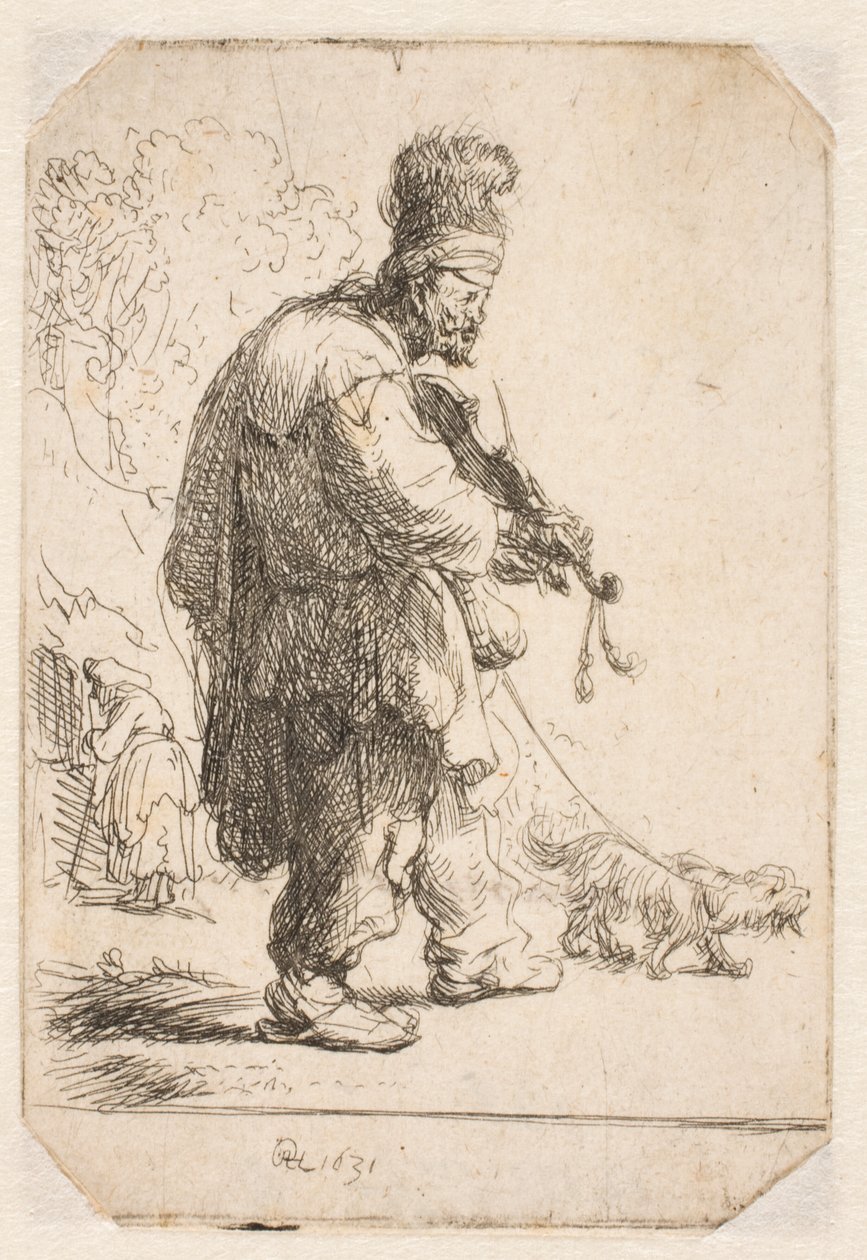 The Blind Fiddler by Rembrandt van Rijn