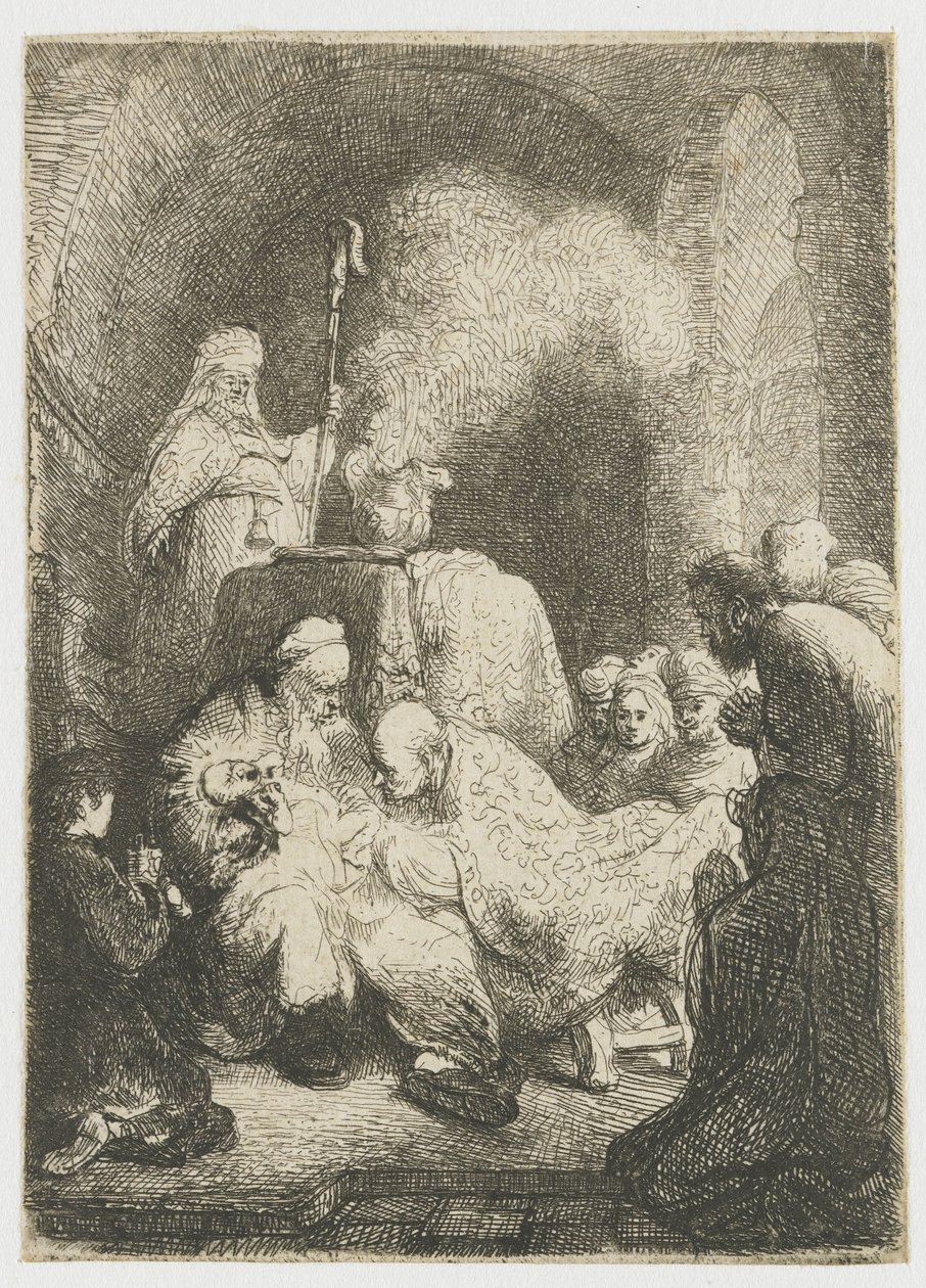 The Circumcision: Small Plate by Rembrandt van Rijn