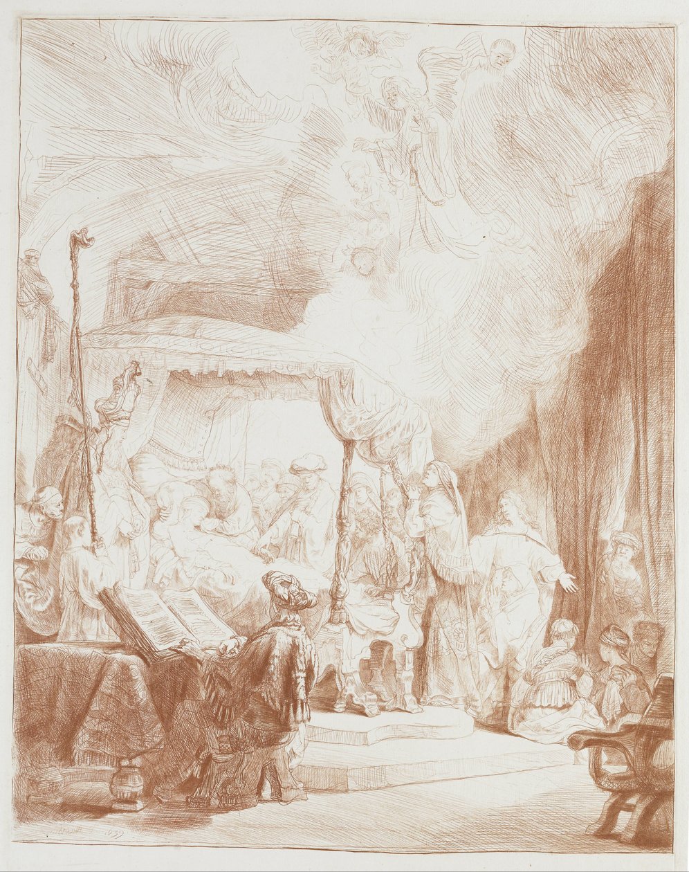 The Death of the Virgin by Rembrandt van Rijn