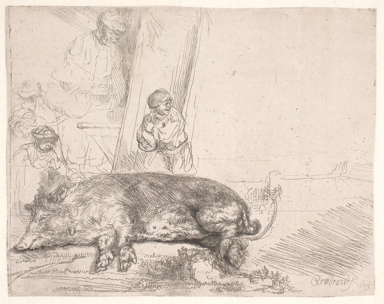 The Hog by Rembrandt van Rijn