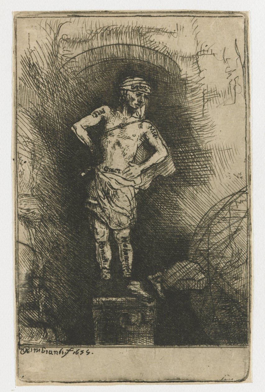 The Image Seen by Nebuchadnezzar by Rembrandt van Rijn