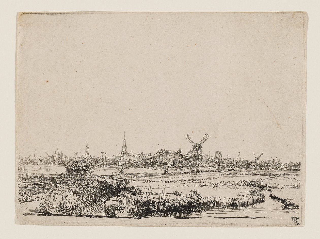 View of Amsterdam by Rembrandt van Rijn