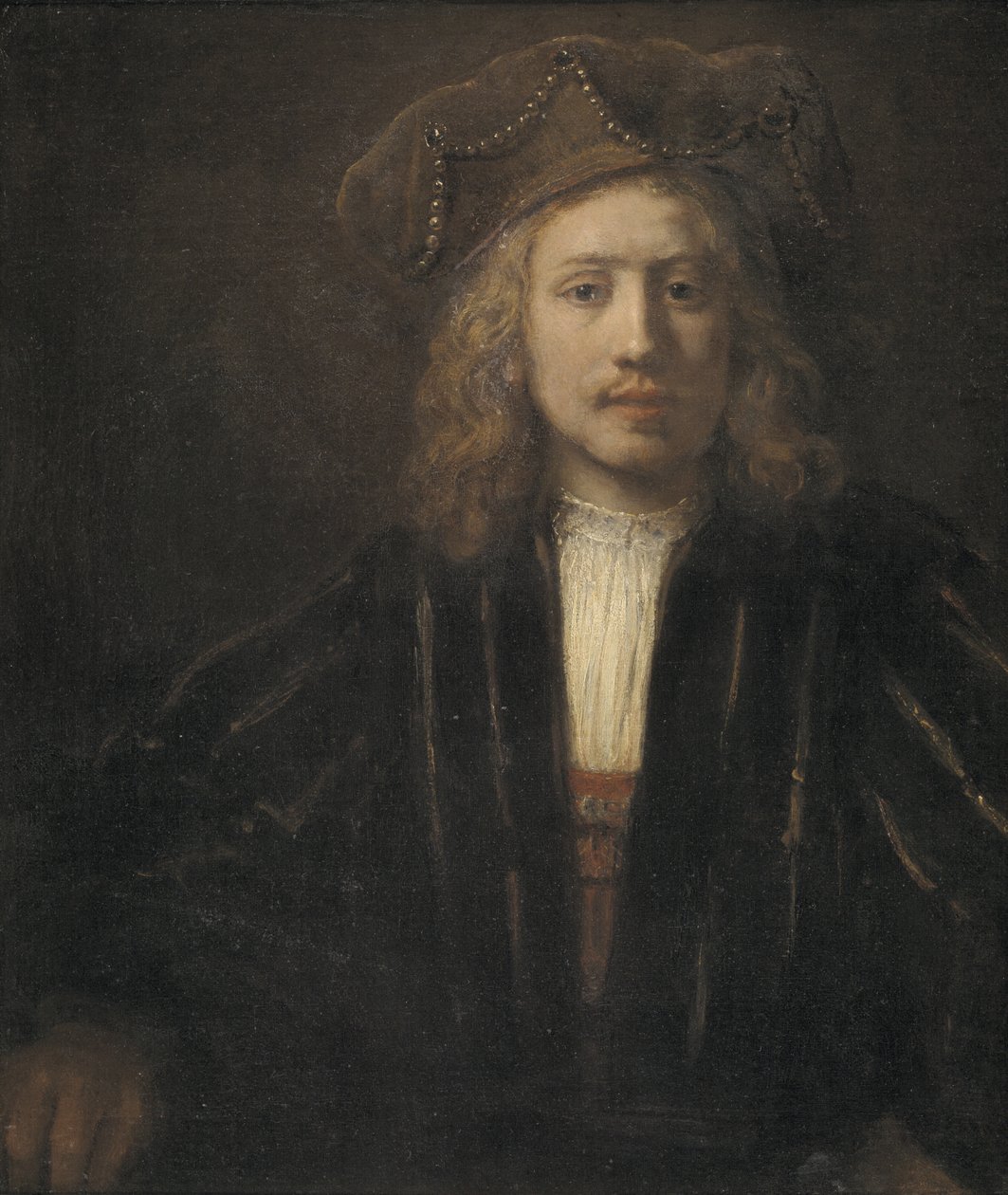 Young Man in a Pearl-trimmed Cap by Rembrandt van Rijn