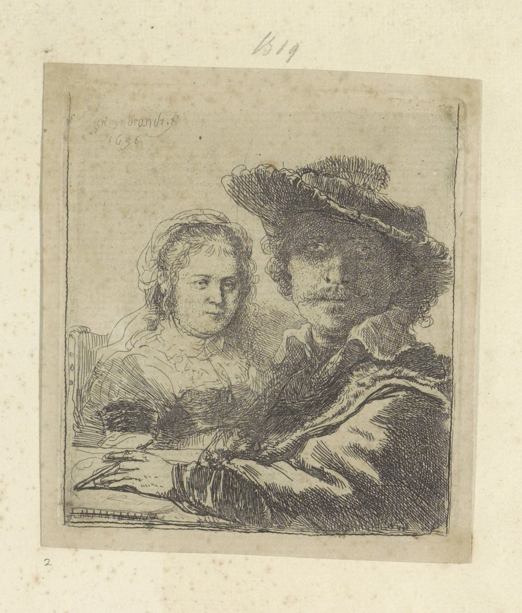 Self-portrait with Saskia by Rembrandt van Rijn