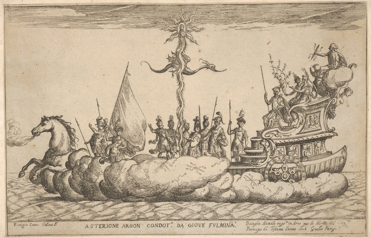 Asterion, from the series Vessels of the Argonauts for the wedding celebration of Cosimo by Remigio Cantagallina
