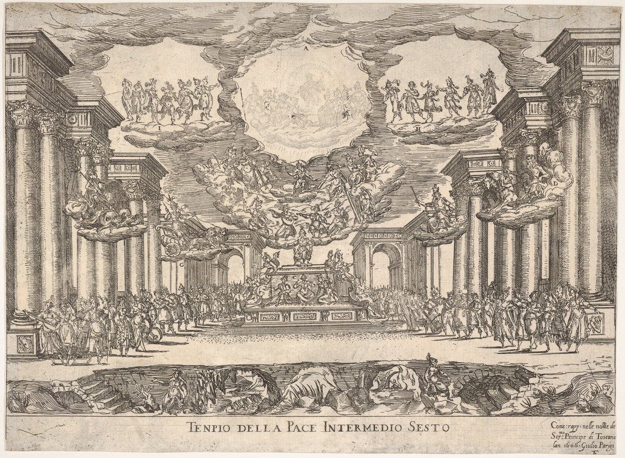 Sixth Interlude: Temple of Peace (from the series Intermedio Sesto: Tempio della Pace) by Remigio Cantagallina