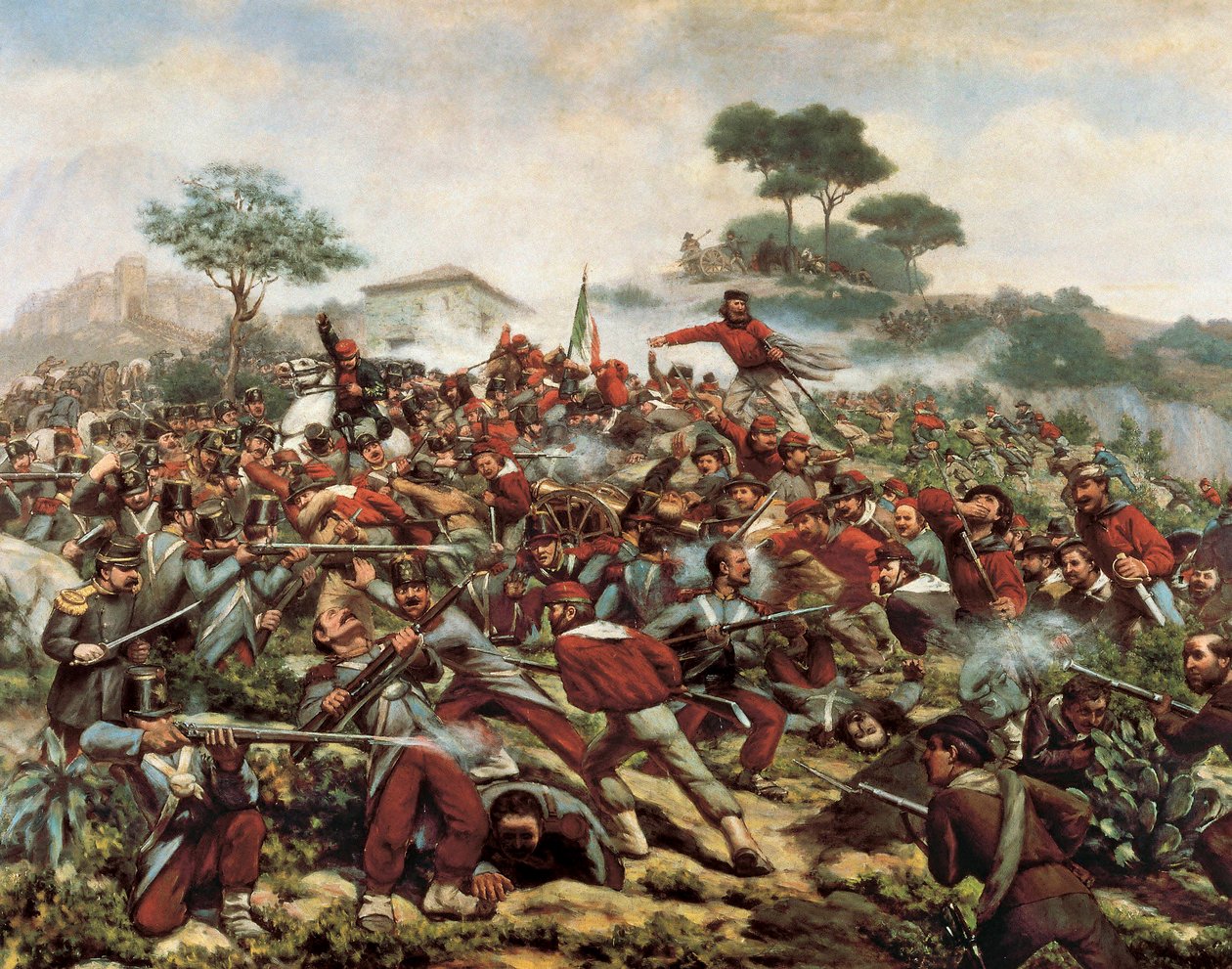 Giuseppe Garibaldi at Battle of Calatafimi, May 15 by Remigio Legat