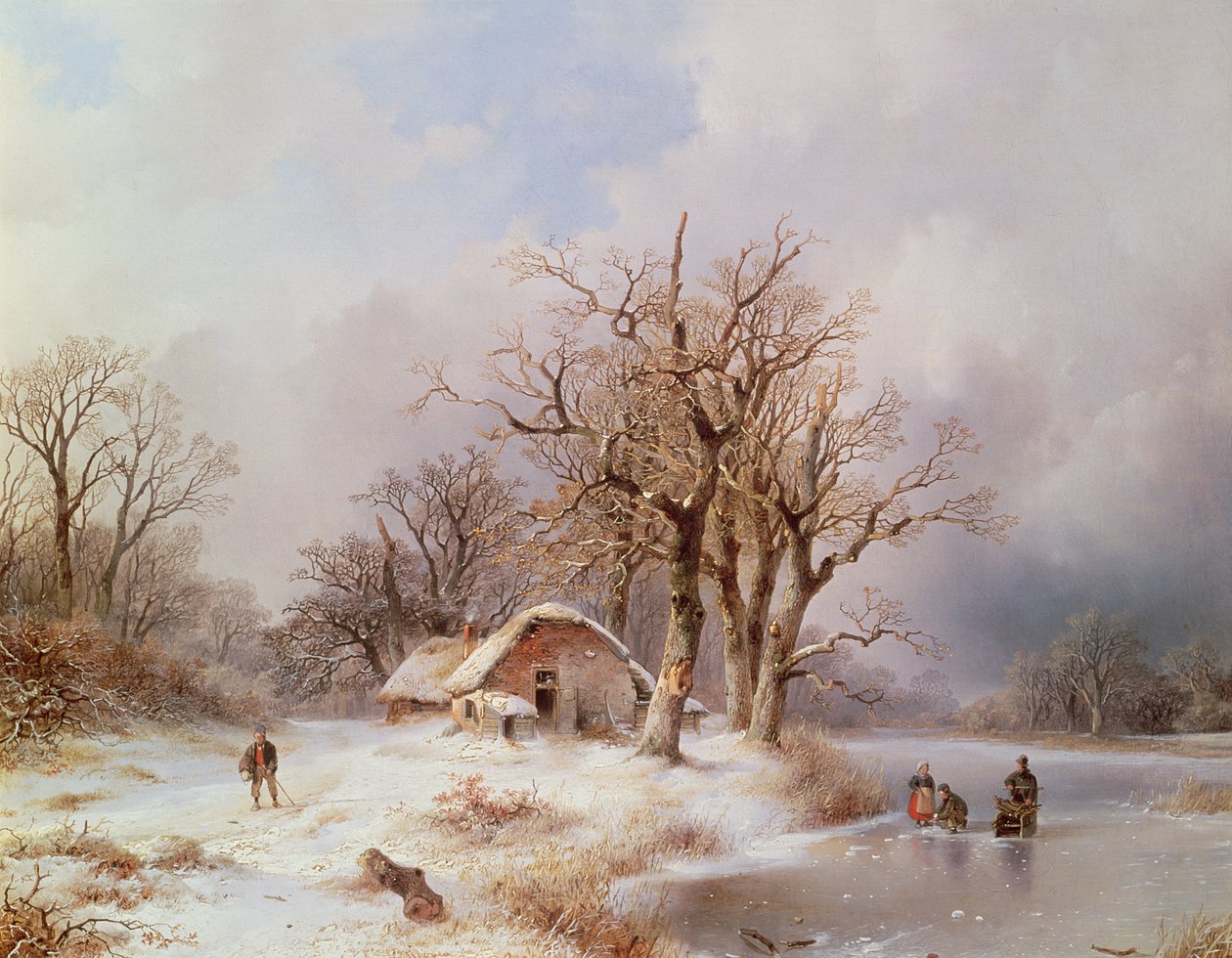 Winter Landscape by Remigius Adrianus Haanen