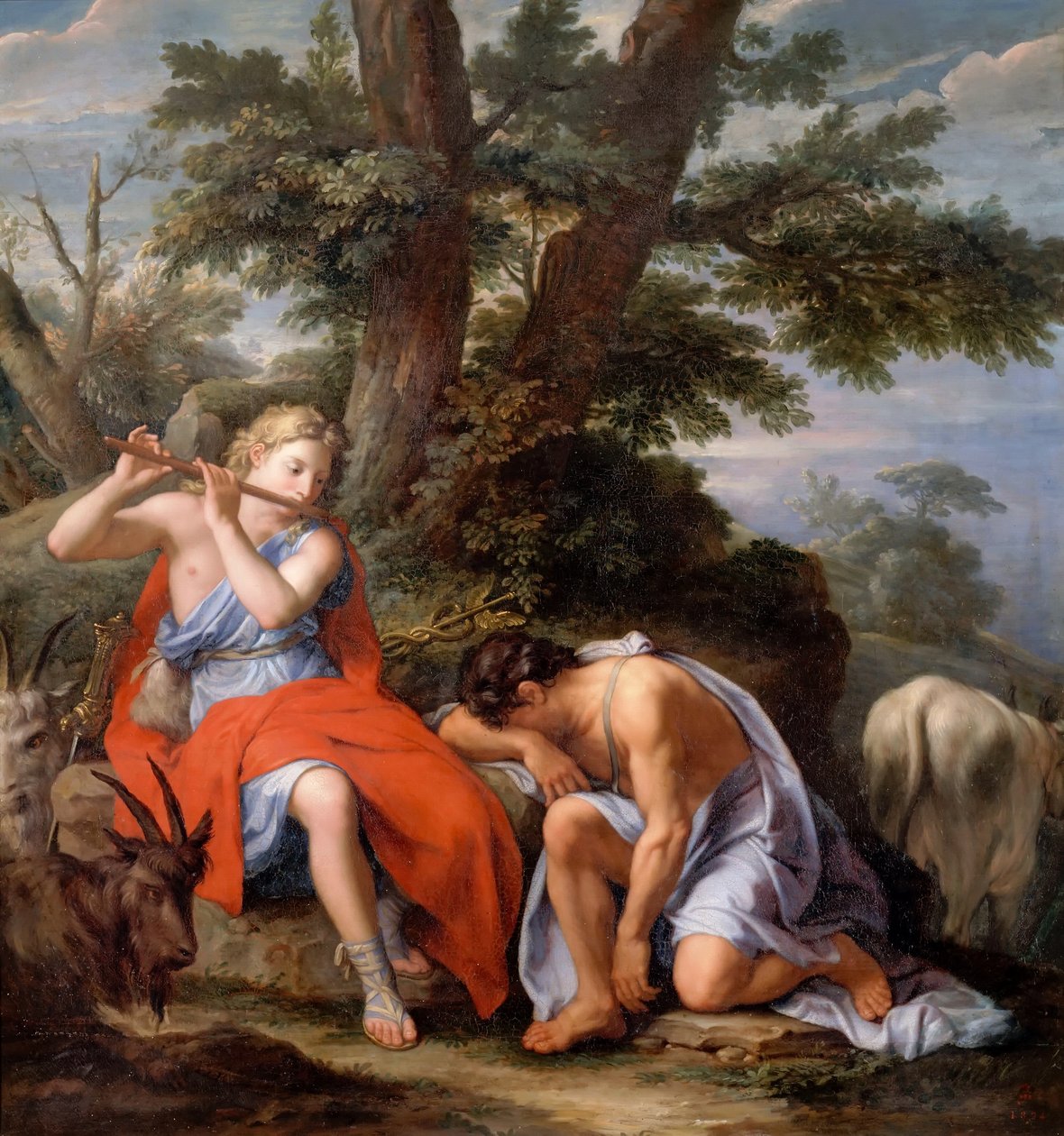Mercury and Argus by René Antoine Houasse