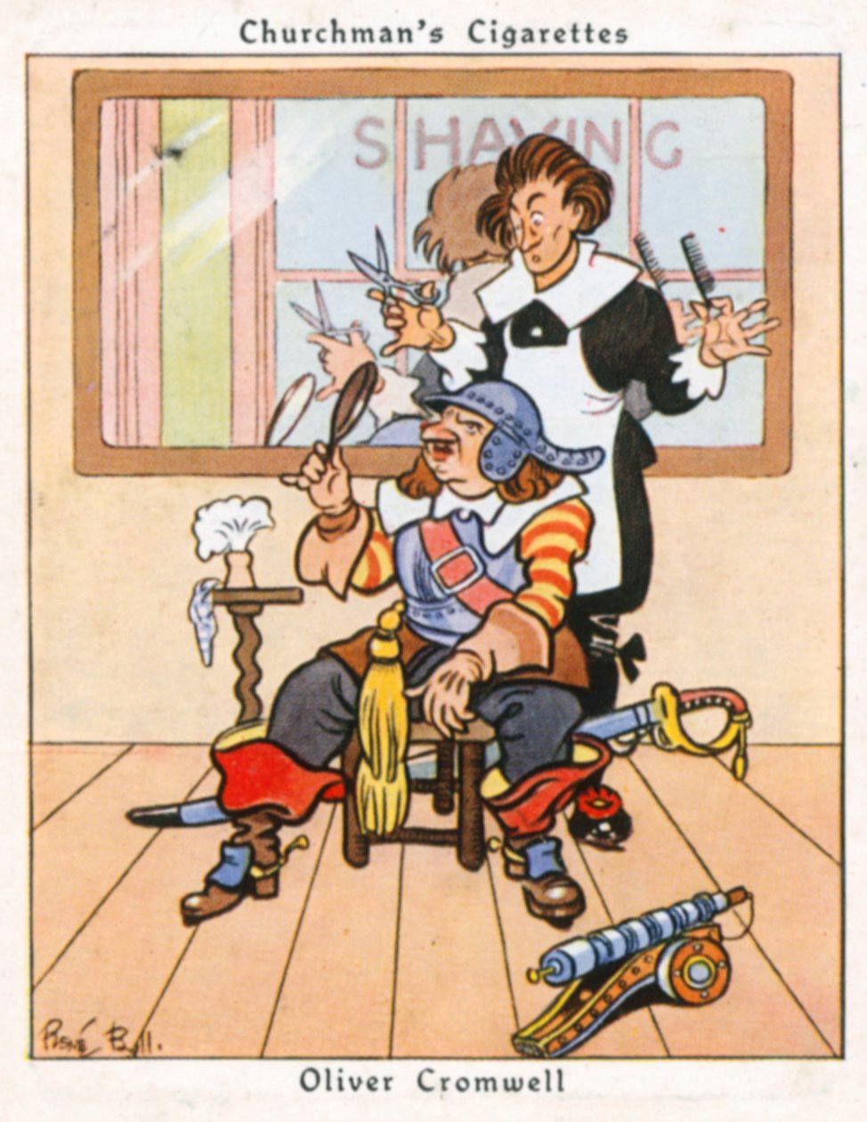 Oliver Cromwell by René Bull