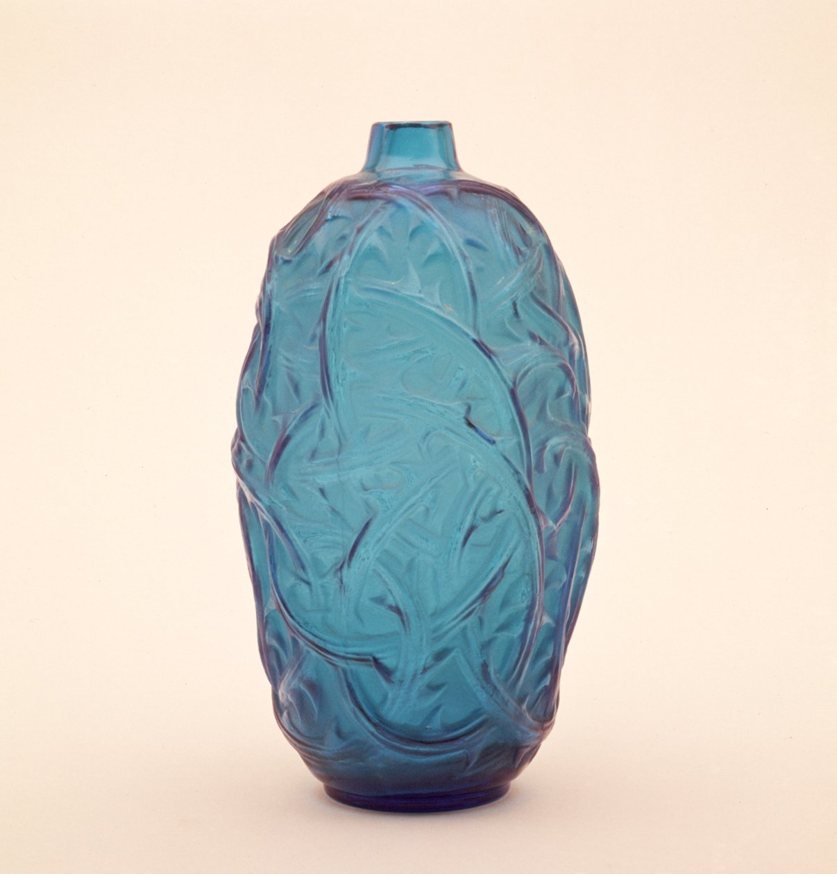 Milky opaque vase with traces of hand tinting, c.1902 by Rene Jules Lalique