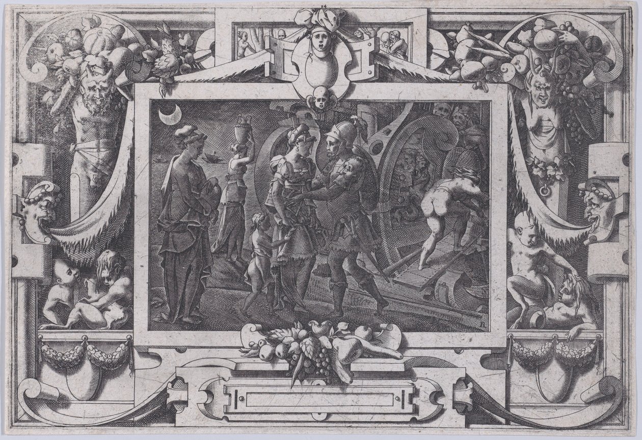 Medea Embarks with Jason by Rene Boyvin