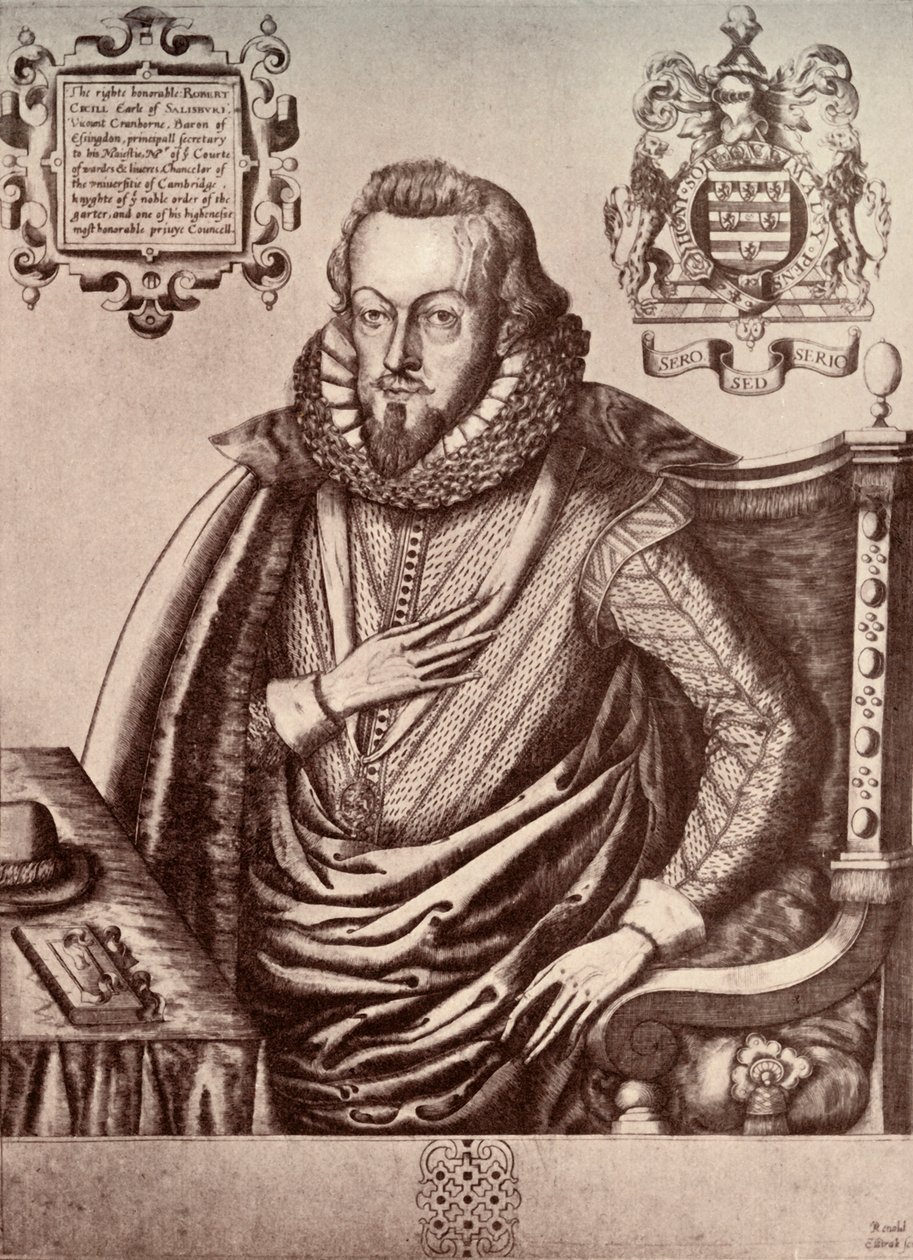 Robert Cecil, First Earl of Salisbury by Renold Elstrack