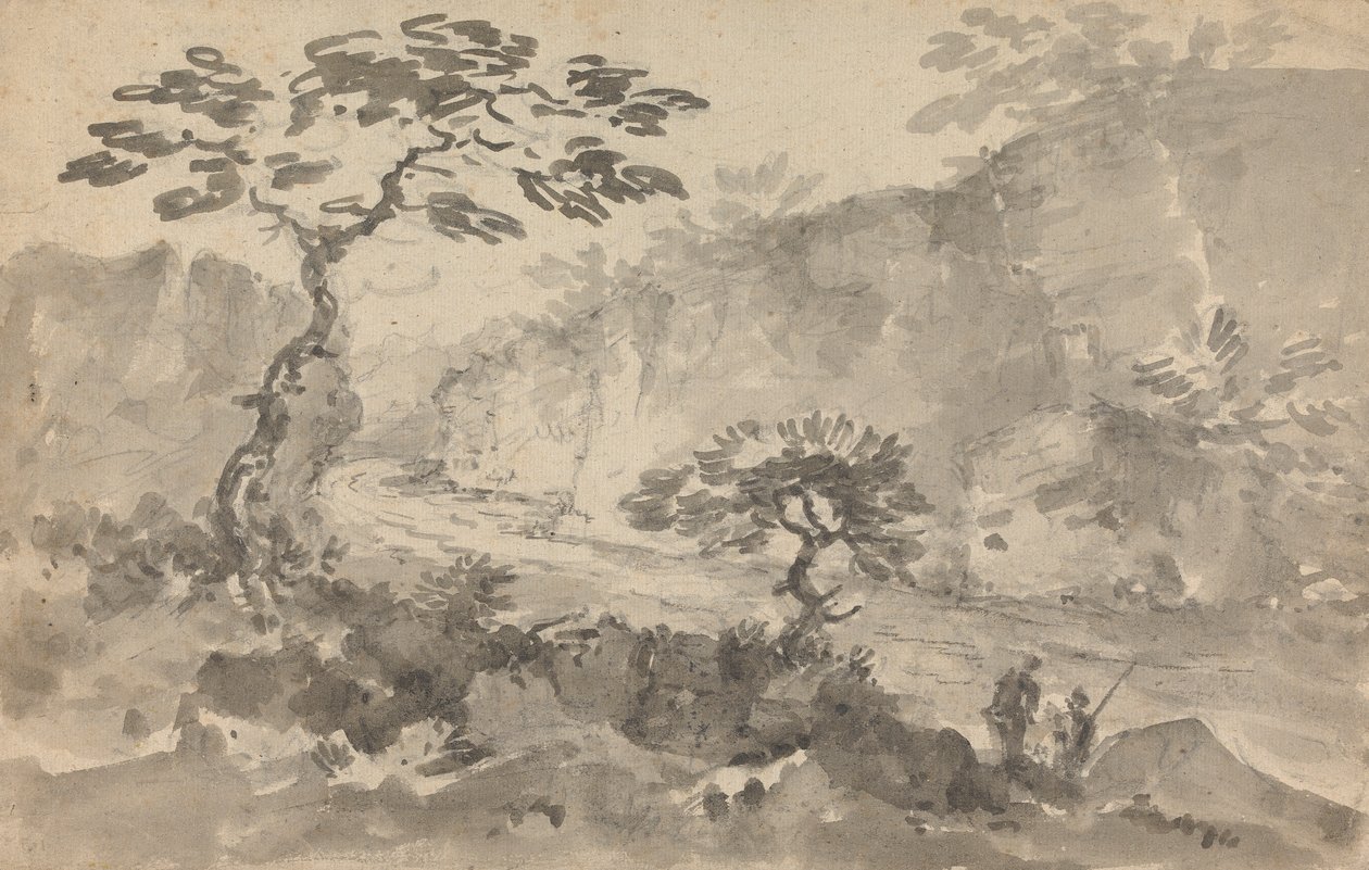 Landscape with Two Men by Rev. William Gilpin
