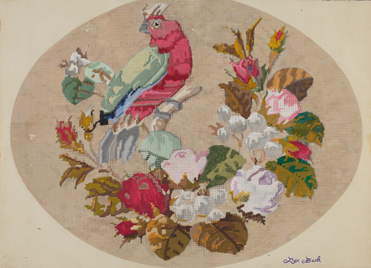 Embroidered Picture by Rex F Bush