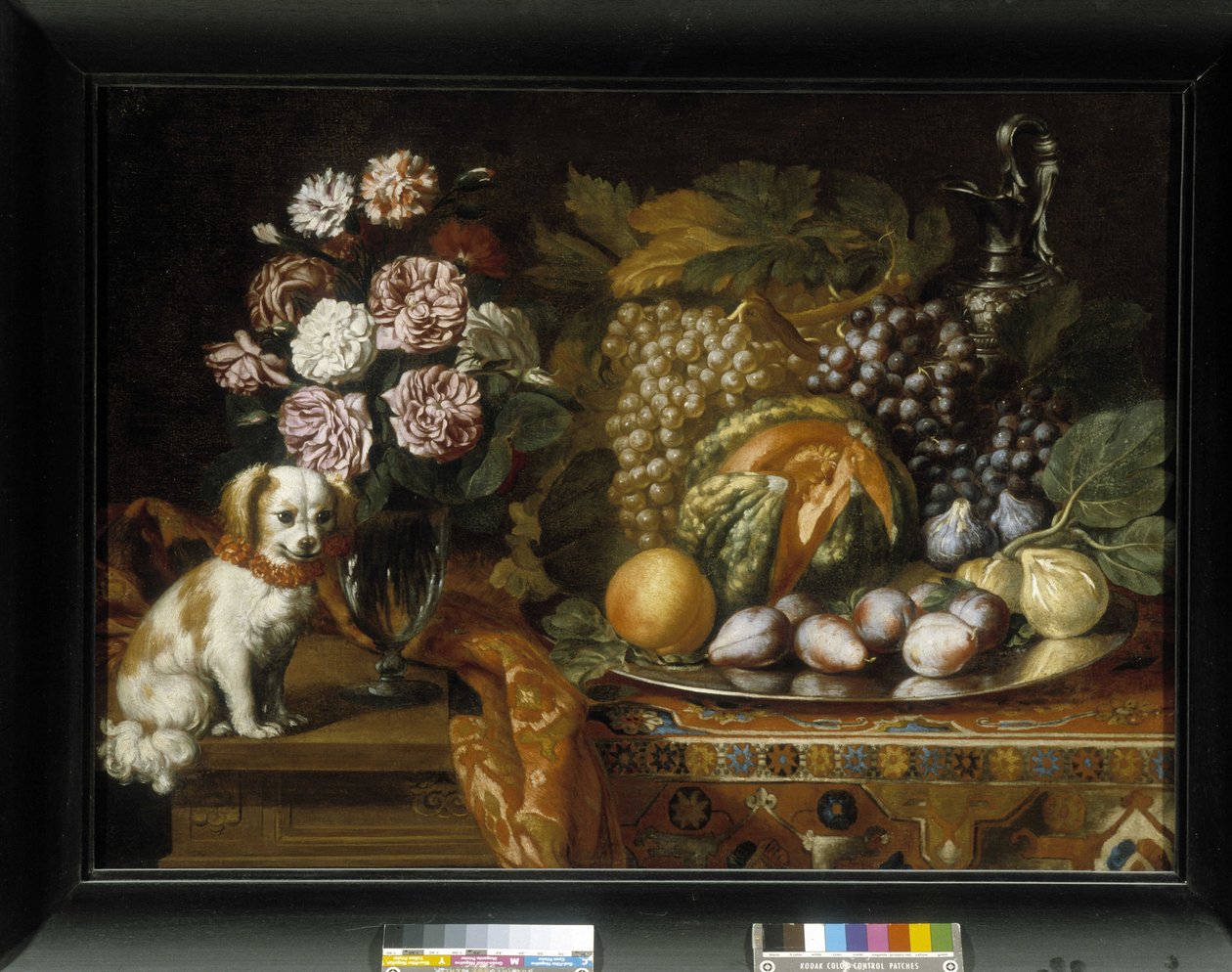 Still Life with Dwarf Spaniel by Reynaud Levieux