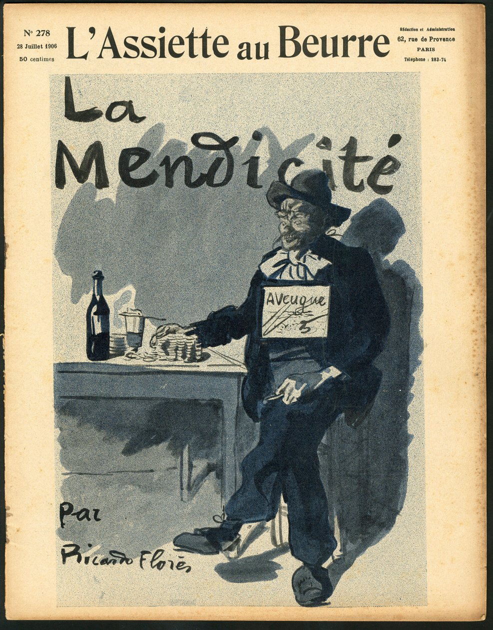 Cover of The Butter Plate, number 278, Satirical in Colors by Ricardo Flores