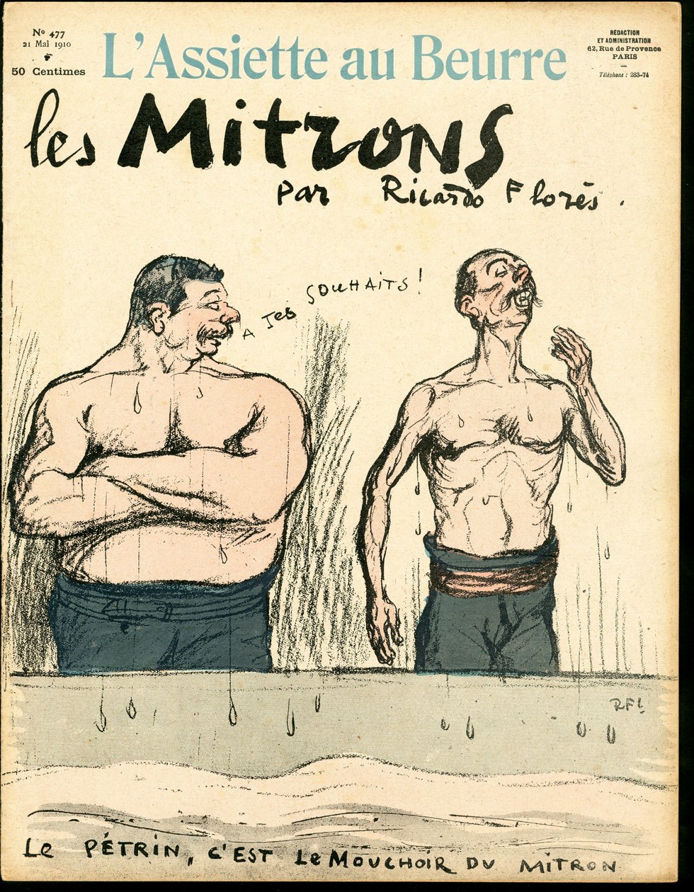 Cover of The Butter Plate, number 477, Satirical in Colors by Ricardo Flores