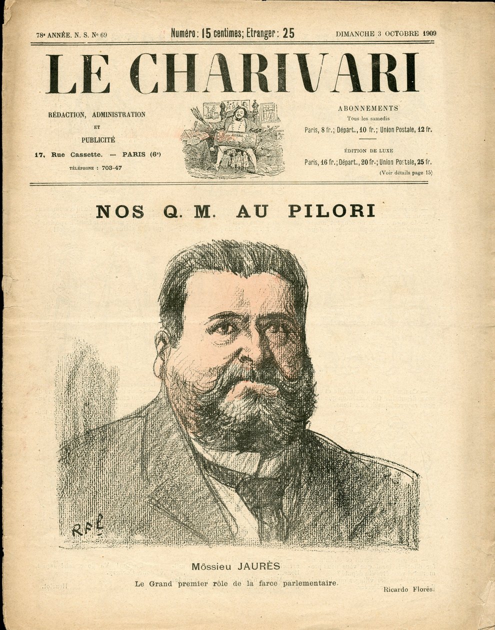 Cover of The Charivari, Satirical in Colors by Ricardo Flores