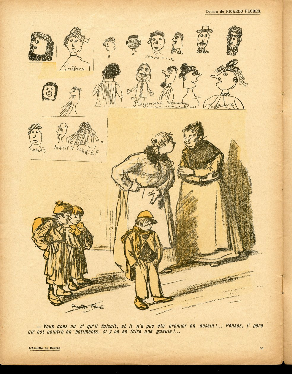 The Butter Plate, number 366, Satirical in Colors by Ricardo Flores