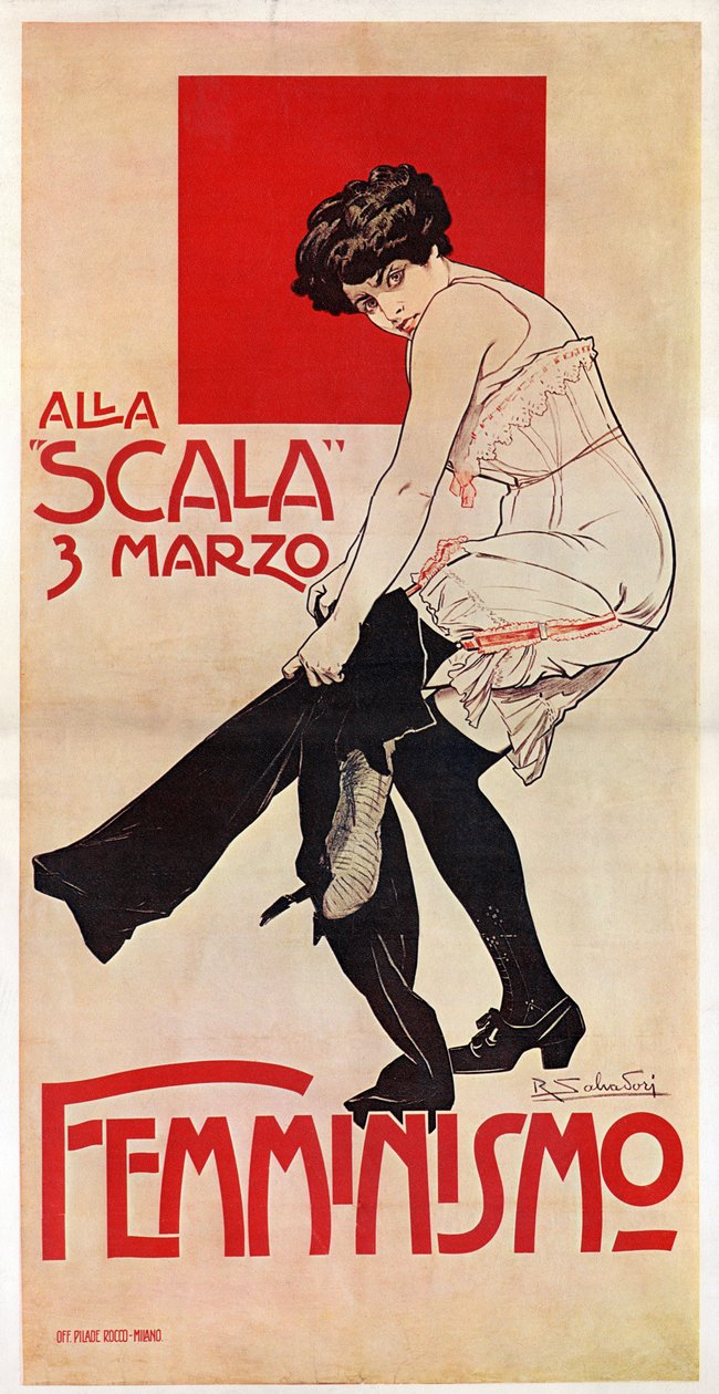 A Feminist Meeting at La Scala on 03/03/1906 by Riccardo Salvadori
