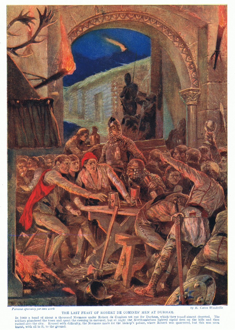 The last feast of Robert de Comines AD1069 by Richard Caton Woodville junior