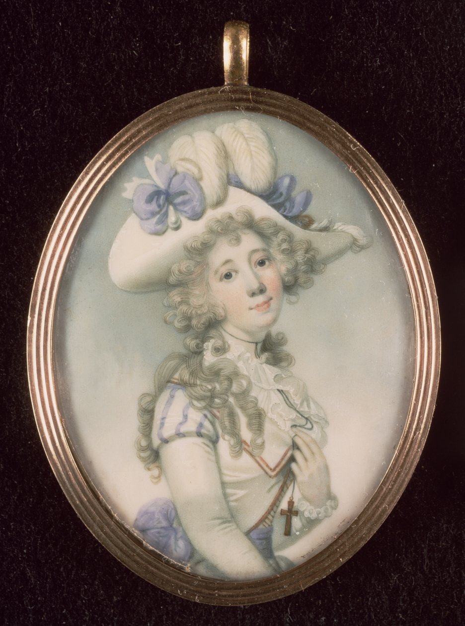Miniature of an Unknown Woman by Richard Crosse