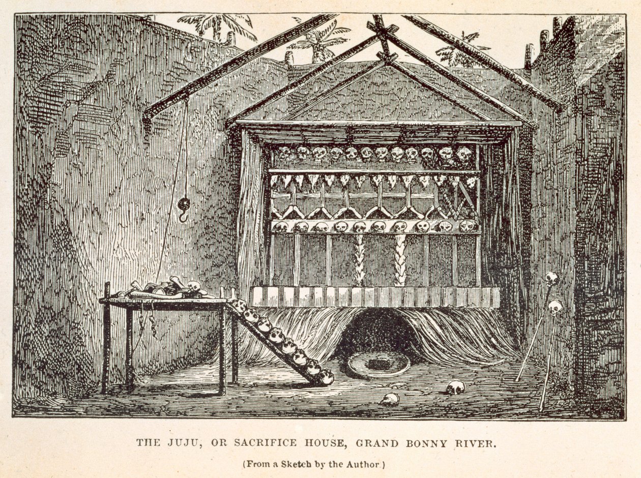 The Juju, or Sacrifice House, Grand Bonny River, from 
