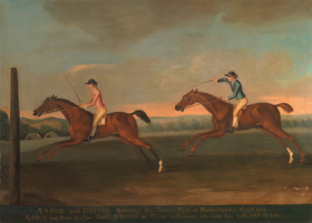 The Match between Aaron and Driver at Maidenhead, August 1754 - Aaron Winning the Second Heat, c. 1754 by Richard Roper