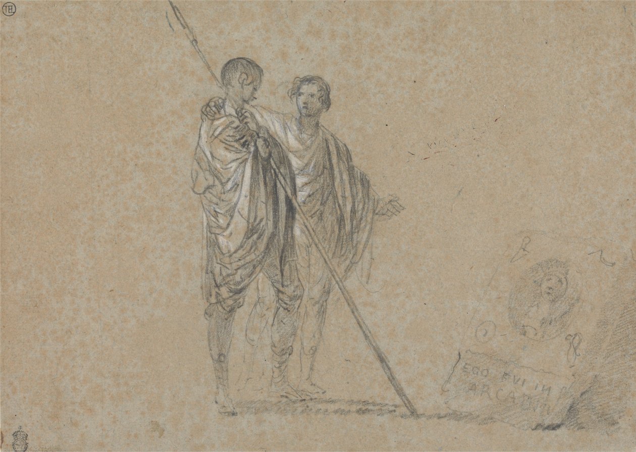 Study of Figures for A View of the Campagna by Richard Wilson