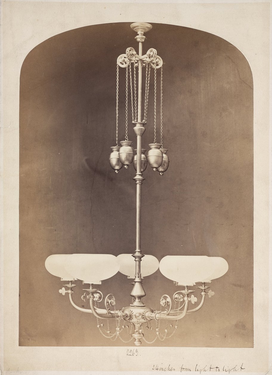 Gasolier, c 1880 by John Pardon