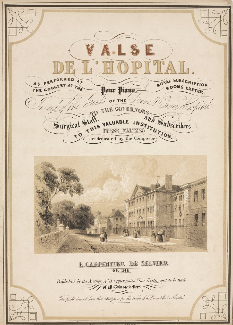 Title Page to the Sheet Music for 