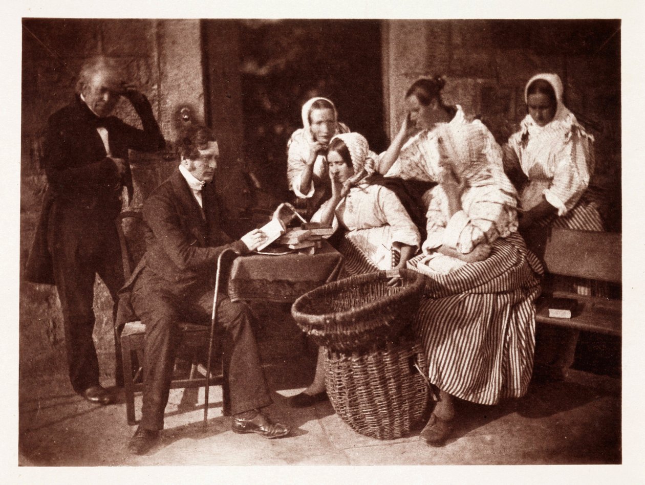 James Fairburn DD (Fairburn Reading to the Fishwives), c 1843 by John Pardon
