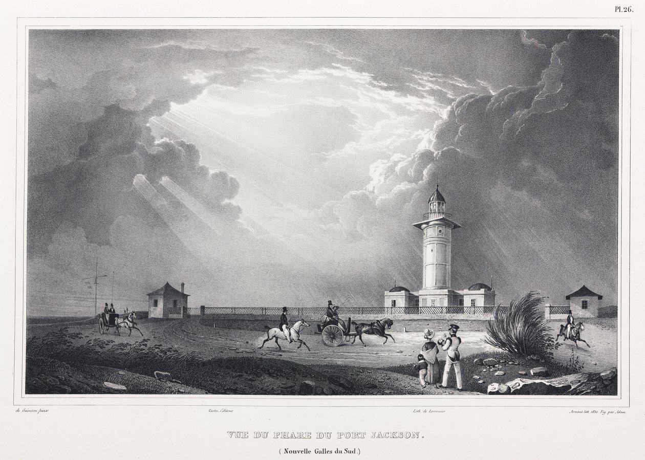 Lighthouse at Port Jackson, New South Wales, Australia by John Pardon