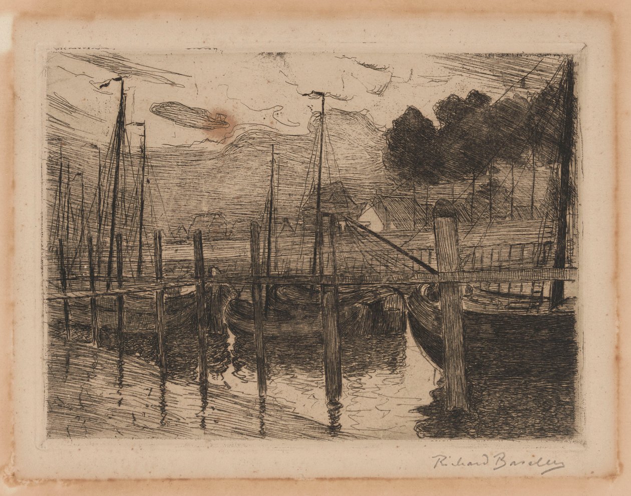 Boats Putting to Sea by Richard Baseleer