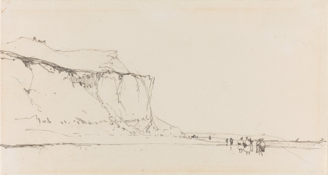 Sea Shore with Cliff by Richard Bonington