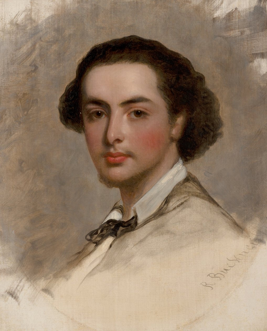 Self-portrait, c.1840 by Richard Buckner
