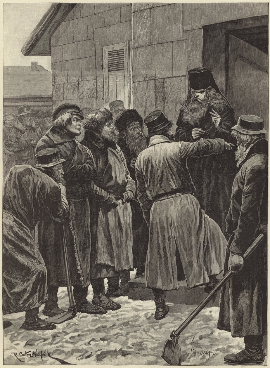 The Famine in Russia by Richard Caton II (after) Woodville
