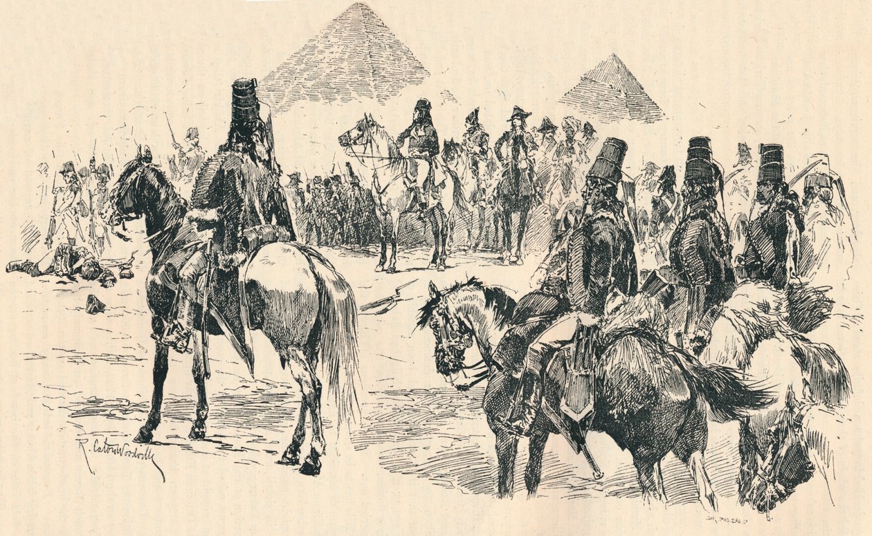 Napoleon Buonaparte at the Battle of the Pyramids by Richard Caton II Woodville