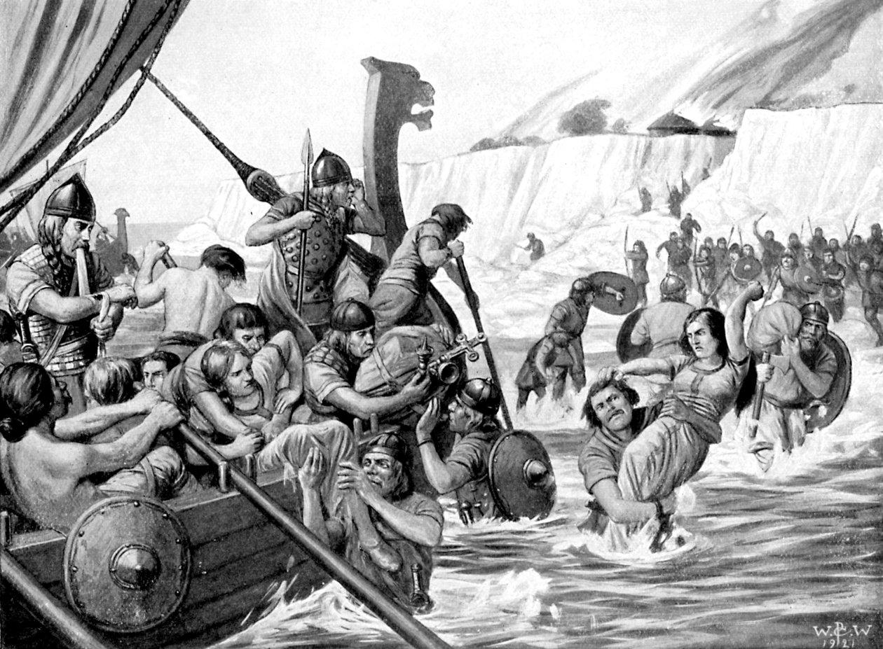 Saxon Raiders by Richard Caton II Woodville