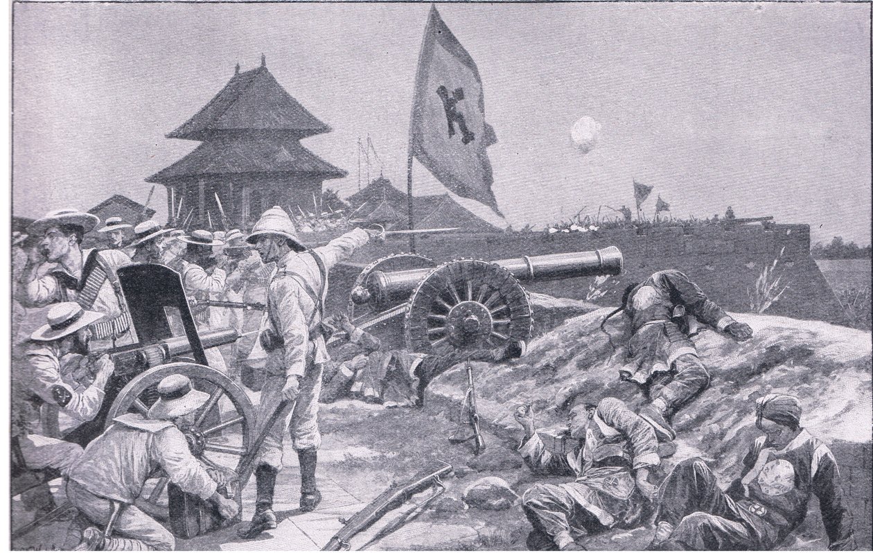 Tientsin: fighting on the Ramparts by Richard Caton II Woodville