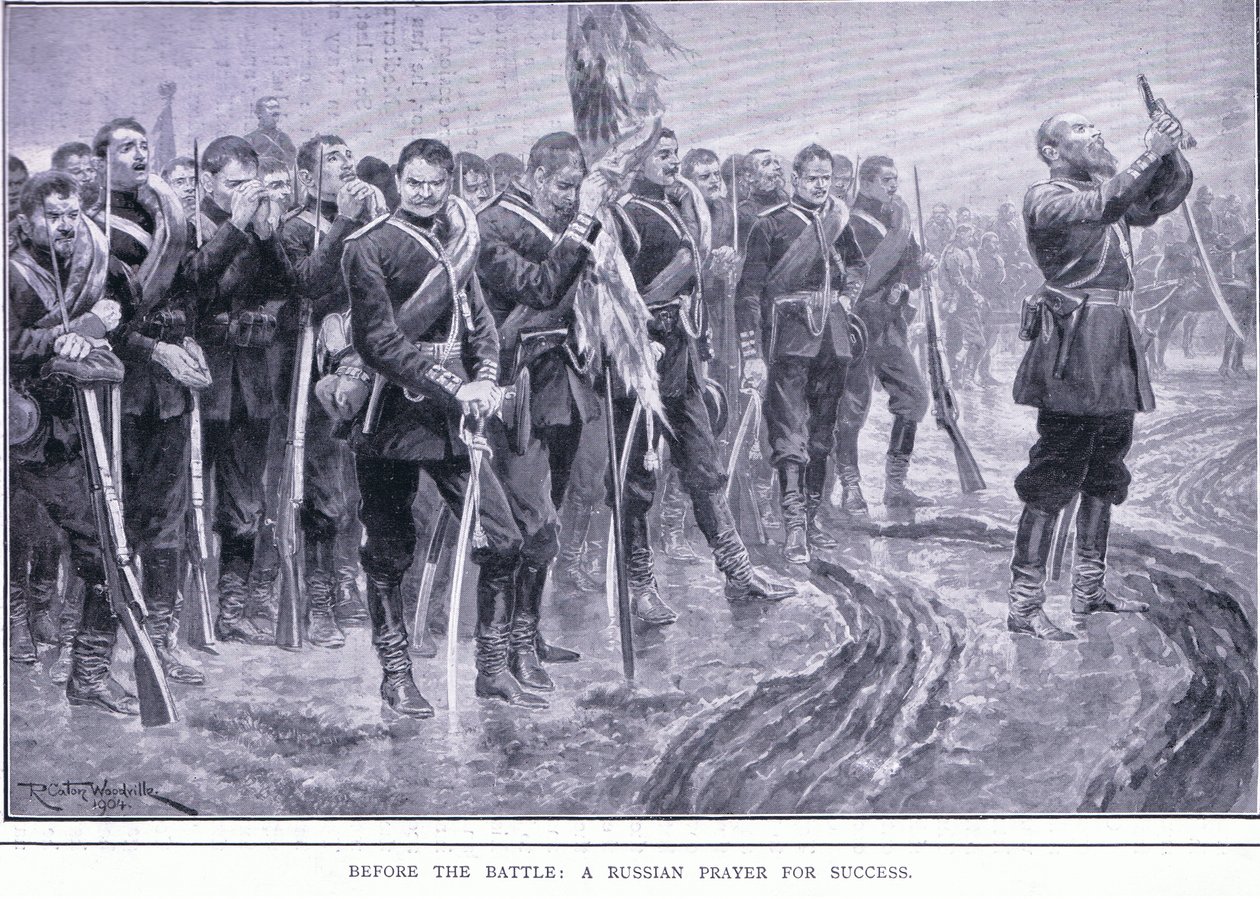 Before the Battle: A Russian Prayer for Success by Richard Caton Woodville